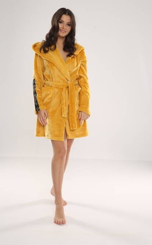 626 Abigail Krótki Szlafrok damski Forex - miodowy