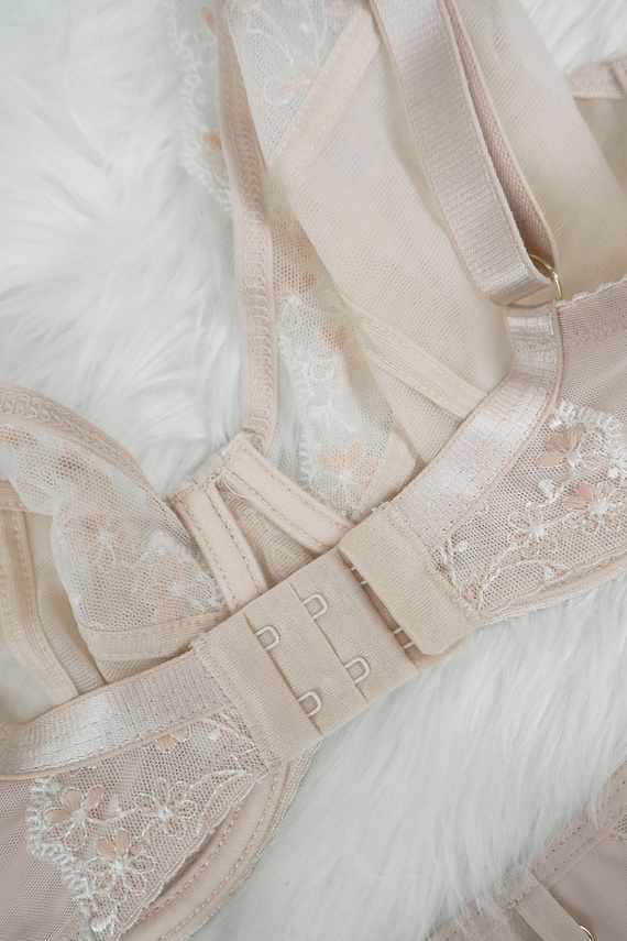 19157 Fiori biustonosz miękki soft Mediolano beżowy