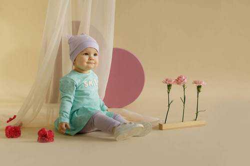 Lilian Tunika z długim rękawem Pinokio - miętowy