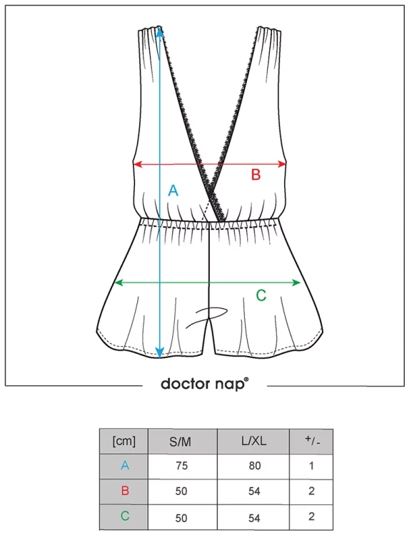 5300 Piżama Damska Kombinezon Doctor Nap - black