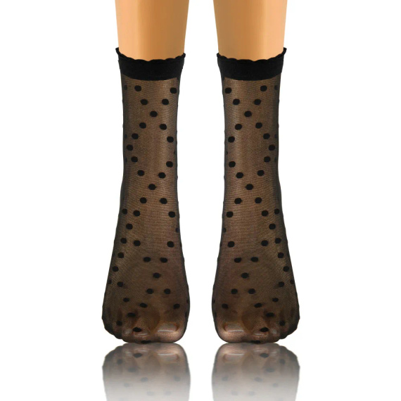 Skarpetki damskie Sesto Senso wzór 08 kropki