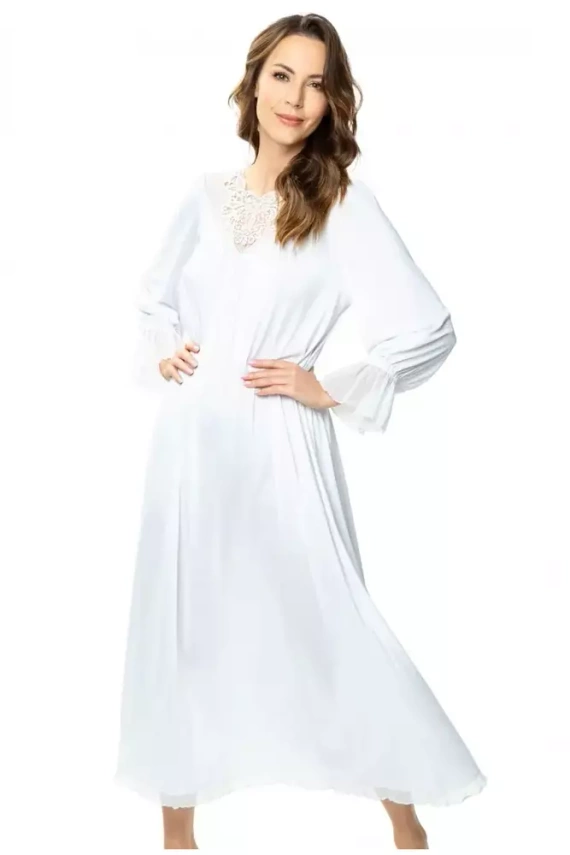 86559 Katarzyna Koszula nocna Mewa biały