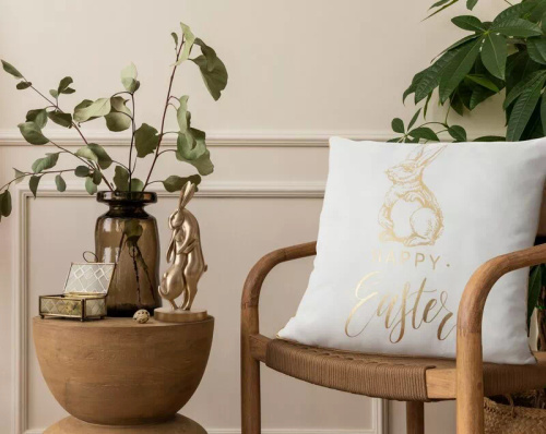 Eurofirany Wiosna 43 – poszewka wielkanocna dekoracyjna Happy Easter