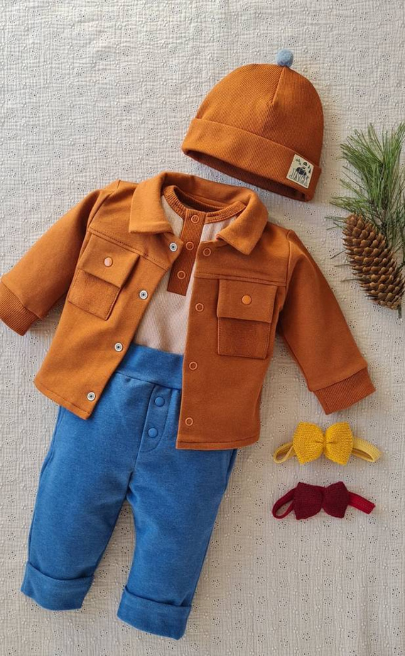 281 Jack Body Polo z długim rękawem Marija - brązowy