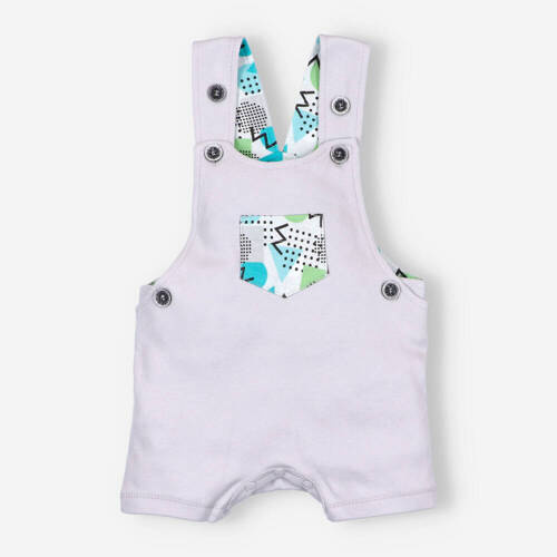 Drone Spodnie dresowe ogrodniczki z bawełny organicznej Nini szary