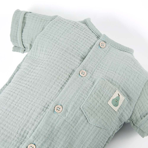 Pearfect Koszula chłopięca muślinowa Eevi - zielony