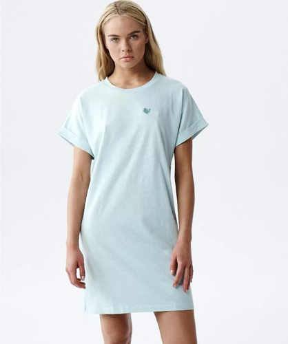 Atlantic NLD-002 Koszula nocna bawełniana 100% T-shirt miętowa