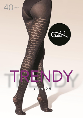 Lorien 29 Rajstopy Gatta – 40 den, wzór fale, matowe