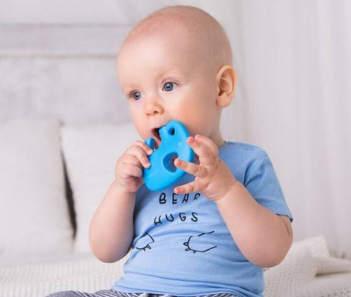 DUMGG58497 Słonik gryzak Dumel niebieski 