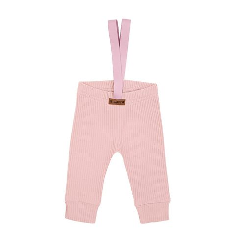 213018 Spodnie na szelkach "Nelly" Nicol - różowy