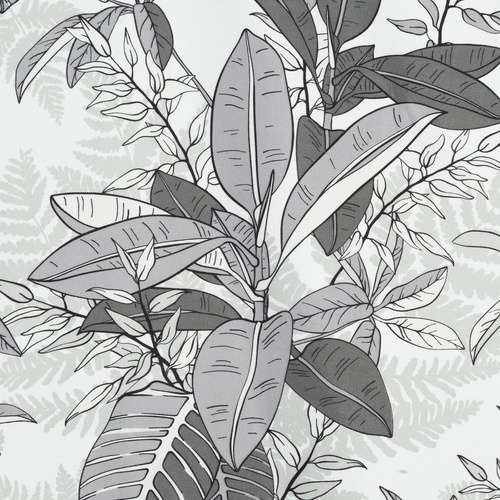 Pościel kwiatowa Cassie Design 91 dwustronna miękka z zamkiem elegancka szara