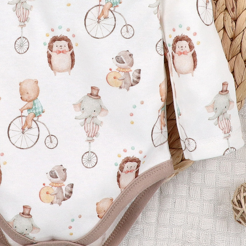 ABN-5583 Circus Body niemowlęce Nini – 100% bawełna organiczna, delikatne dla skóry, polska produkcja