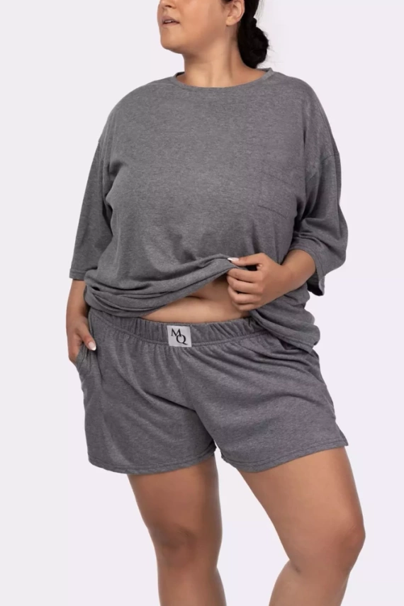 Joy shortsleeve Piżama damska Mona melange