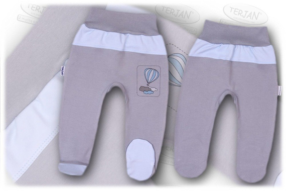 Półśpiochy bawełniany "BALONIK" niebieski 