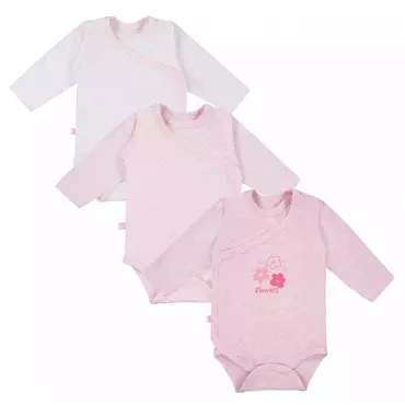 "TINY" Body kopertowe 3-pak Ewa Klucze- kwiatki