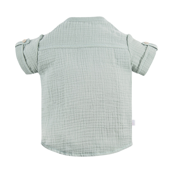 Pearfect Koszula chłopięca muślinowa Eevi - zielony