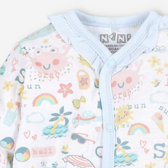 Sunny Pajacyk bawełniany dla dziewczynki Nini druk