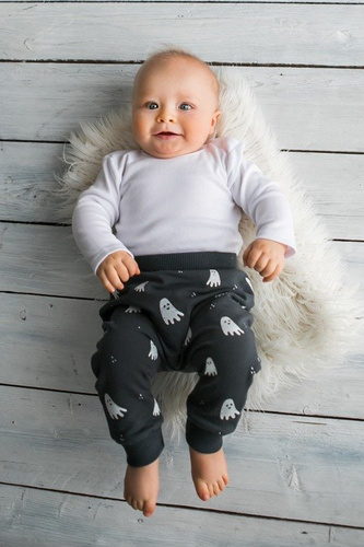 Spodenki niemowlęce "BAGGY" Koala czarno- różowe