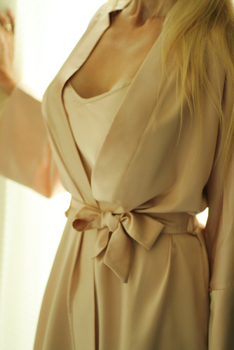 Panama Szlafrok Damski Podomka Kalimo - nude