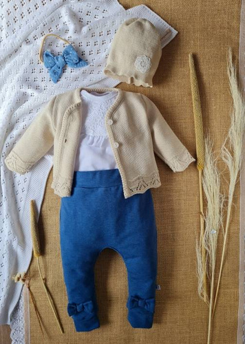 071DR Sophie Falbanka Body z długim rękawem Marija - biały