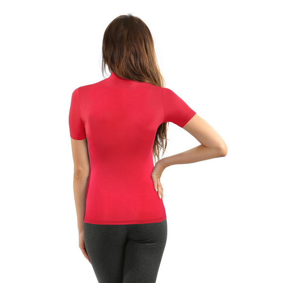 Felicia Bluzka damska krótki rękaw Sesto Senso cayenne