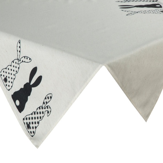 Wiosna obrus wielkanocny Eurofirany biały 