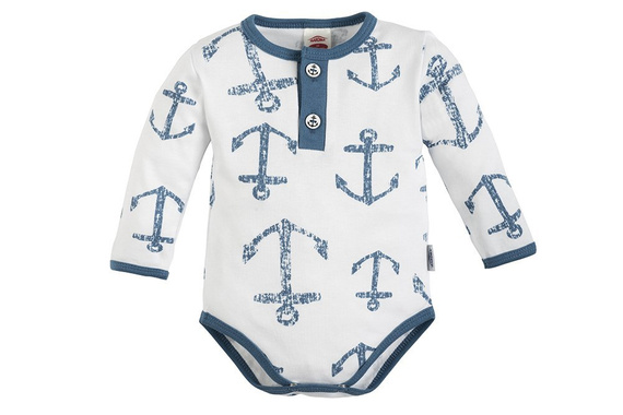 03226DRBP "BLUE SEA Body polo z długim rękawem Makoma biały