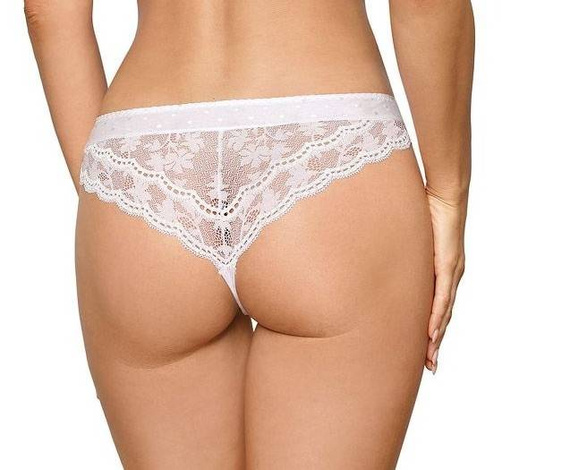 Lagerta Stringi Damskie Róża - czarny