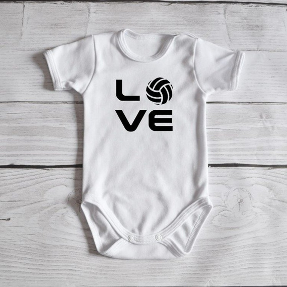 Body krótki rękaw "Volleyball" Moocha białe