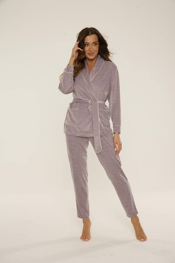 837 Macarena Komplet dresowy De Lafense - beżowy melanż