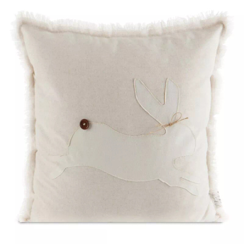 Eurofirany Wiosna 56– poszewka wielkanocna dekoracyjna stylowa beżowa kremowa zajączek