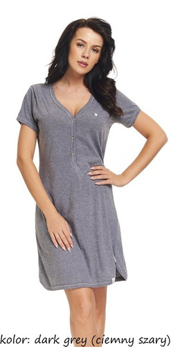 9301 Koszula Nocna do karmienia Dobranocka- dark grey