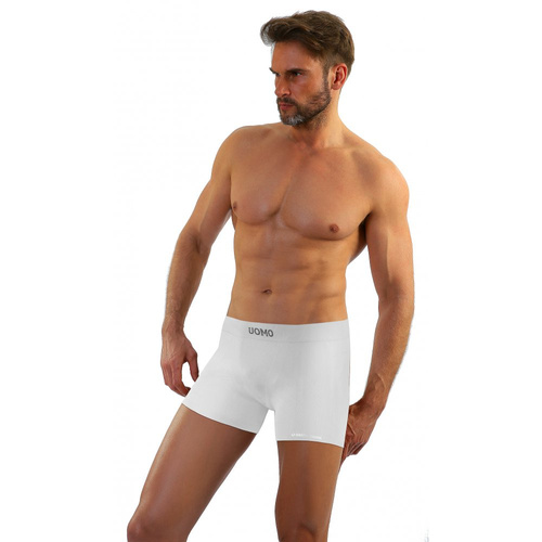 BM07 Solar Bokserki męskie bezszwowe Sesto Senso - biały 