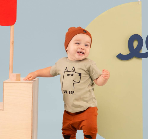 Olivier T-shirt chłopięcy z krótkim rękawem Pinokio - zielony