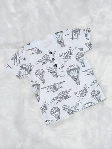 Aviator Koszulka dziecięca krótki rękaw Bambarillo biały