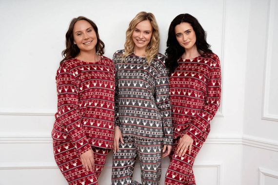 Islandia Polarowy Komplet Damski Italian Fashion - druk grafitowy