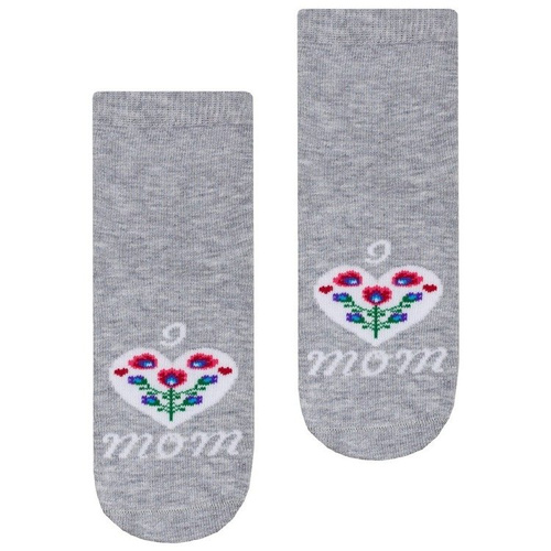 art.138 Skarpety Cotton Candy Folk Steven szary melanż 076