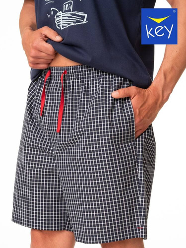 MNS 420  Piżama Męska Key granatowy