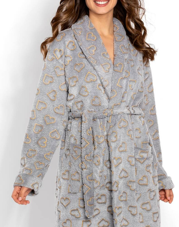 Luna Szlafrok damski Momenti Per Me grey