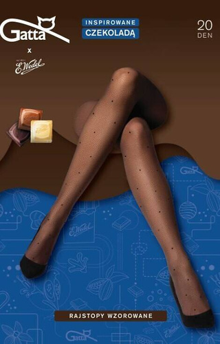 Wedel wz.01 Rajstopy damskie 20 den Gatta - white-choco