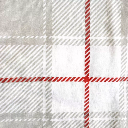 Pościel flanelowa Flanelove 31520/2 bawełna 160 g/m² szaro-czerwona kratka