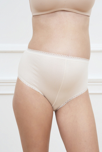 Mama maxi figi Italian Fashion - pudrowy