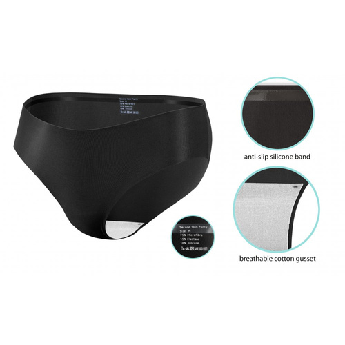 Figi laserowe z silikonem Sesto Senso czarny 