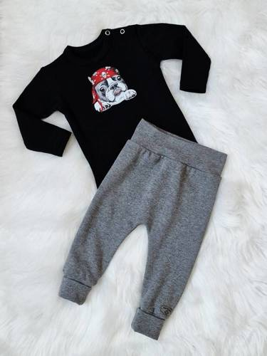 Pirat Body z długim rękawem Bambarillo czarny