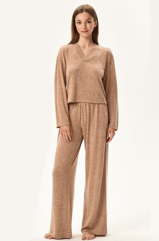 42024 Fudge Piżama Damska Henderson - beżowy