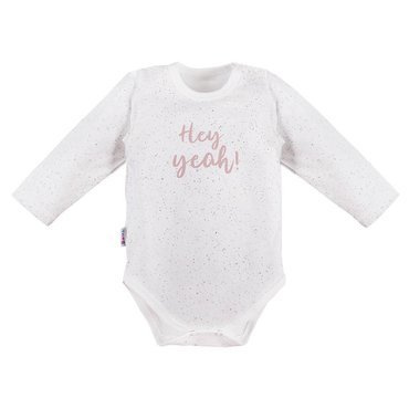 Swan Body z długim rękawem z nadrukiem Ewa Klucze- druk biały