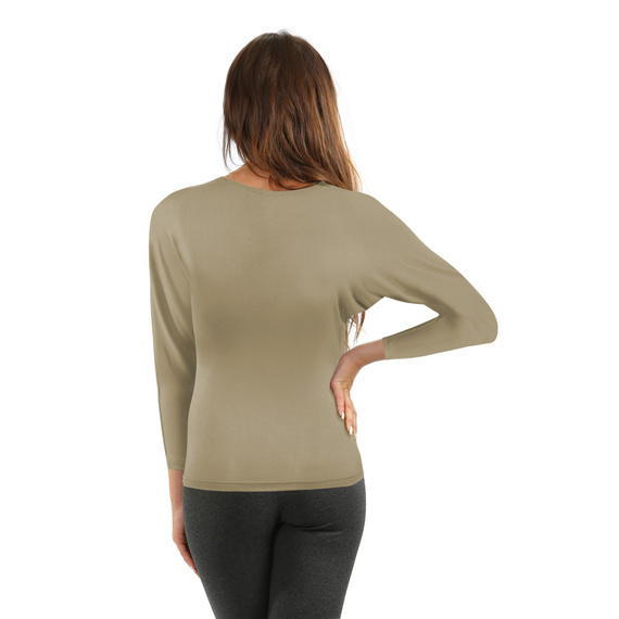 Andrea Bluzka damska kimono Sesto Senso beżowy