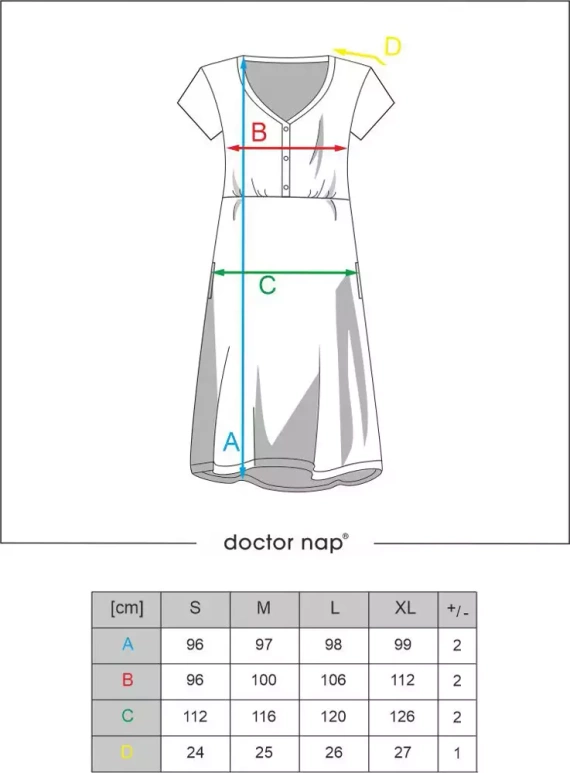 9928 Koszula ciążowa i do karmienia Doctor Nap - stripes