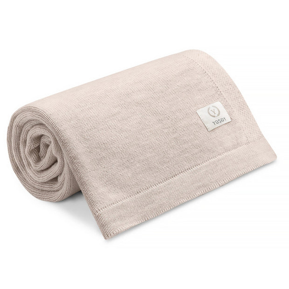 Tokyo Koc z wełny merino Yosoy cappuccino – naturalny, hipoalergiczny, dla niemowląt