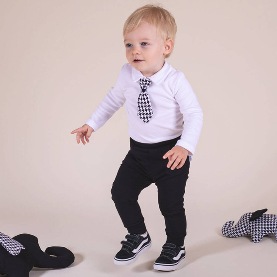 169561 Spodnie dresowe "Mix" Nicol - czarny